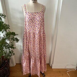 NO. 6 STORE Floral Maxi Peasant Dress Size Large